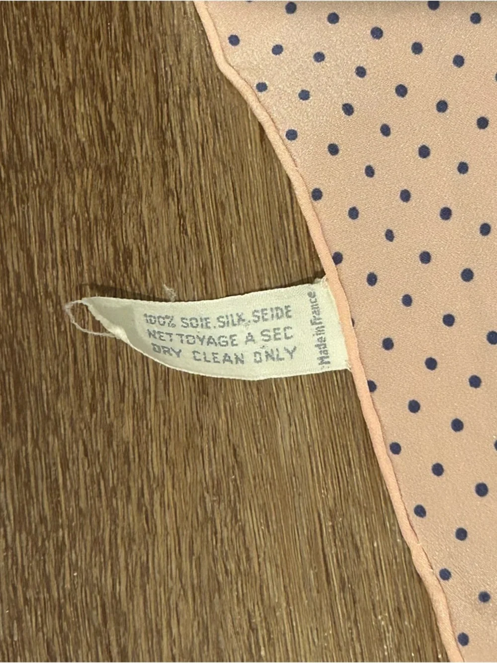 Dior Pastel Pink Floral Polka-Dot Square Silk Scarf